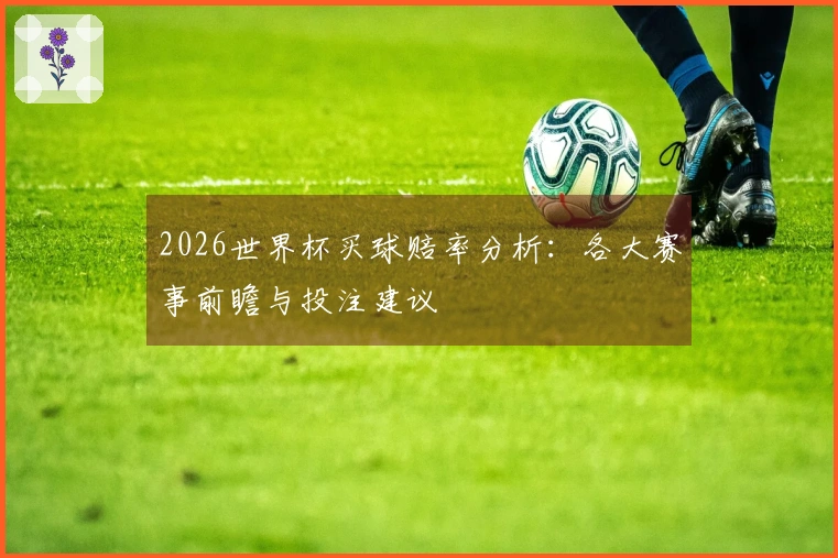 2026世界杯买球赔率分析：各大赛事前瞻与投注建议